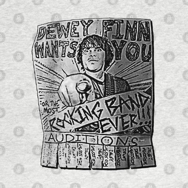 Dewey Finn Wants You by Alema Art